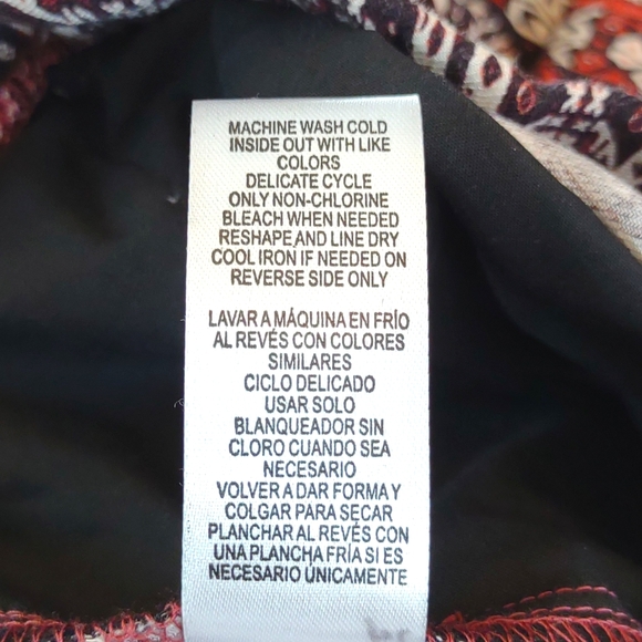 +SZ NWT Brown/Orange Rough Hem Palazzo Pants SZ 1X By Democracy - Picture 7 of 10